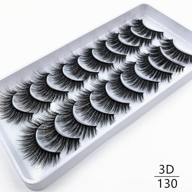 Dramatic false eyelashes