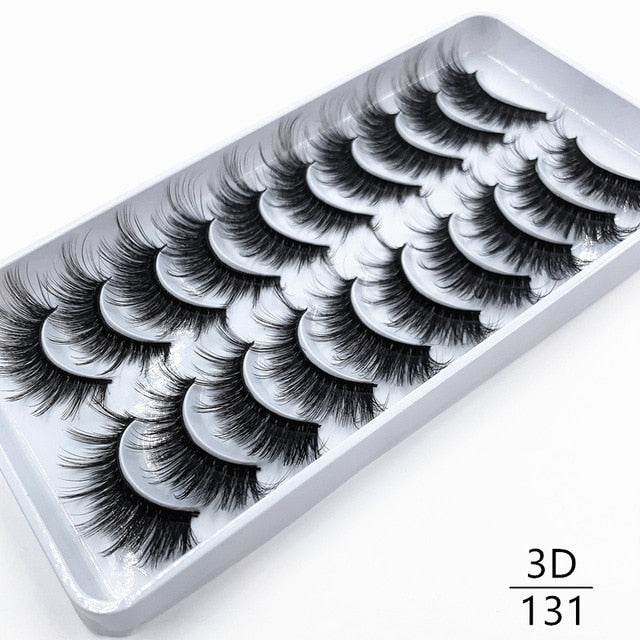 Dramatic false eyelashes