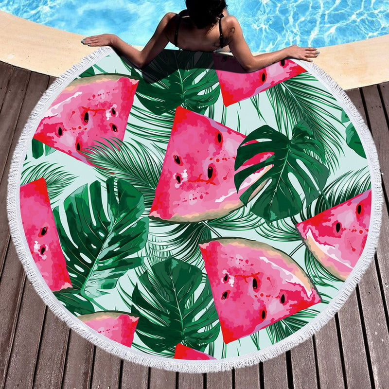 Fashion Printed Tropical Plants