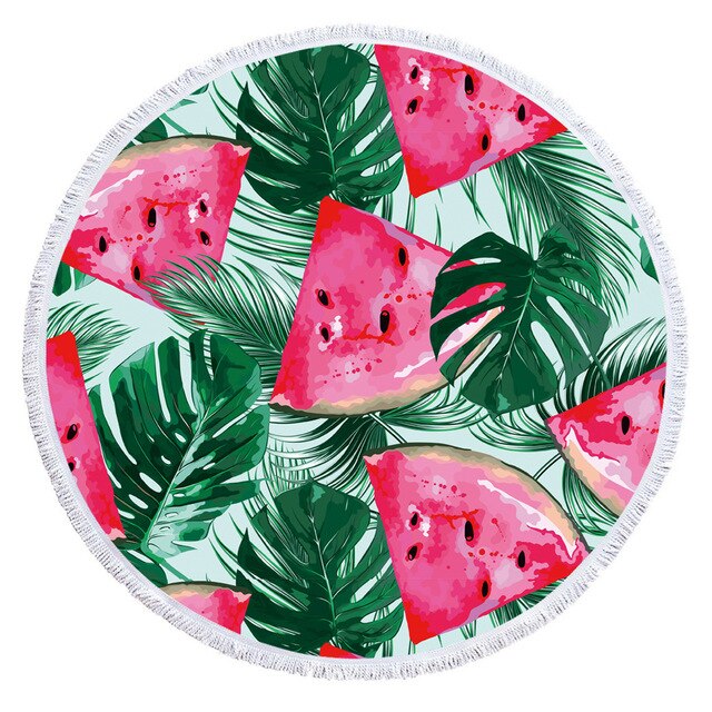 Fashion Printed Tropical Plants