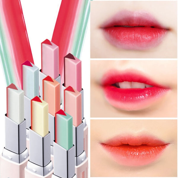 Double Color V-Shaped Lipstick