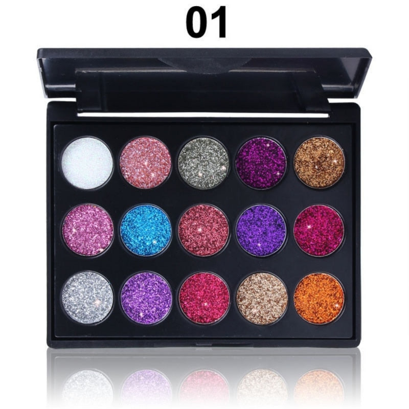 Waterproof Glitter Eye Shadow Palette