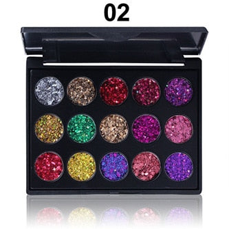 Waterproof Glitter Eye Shadow Palette